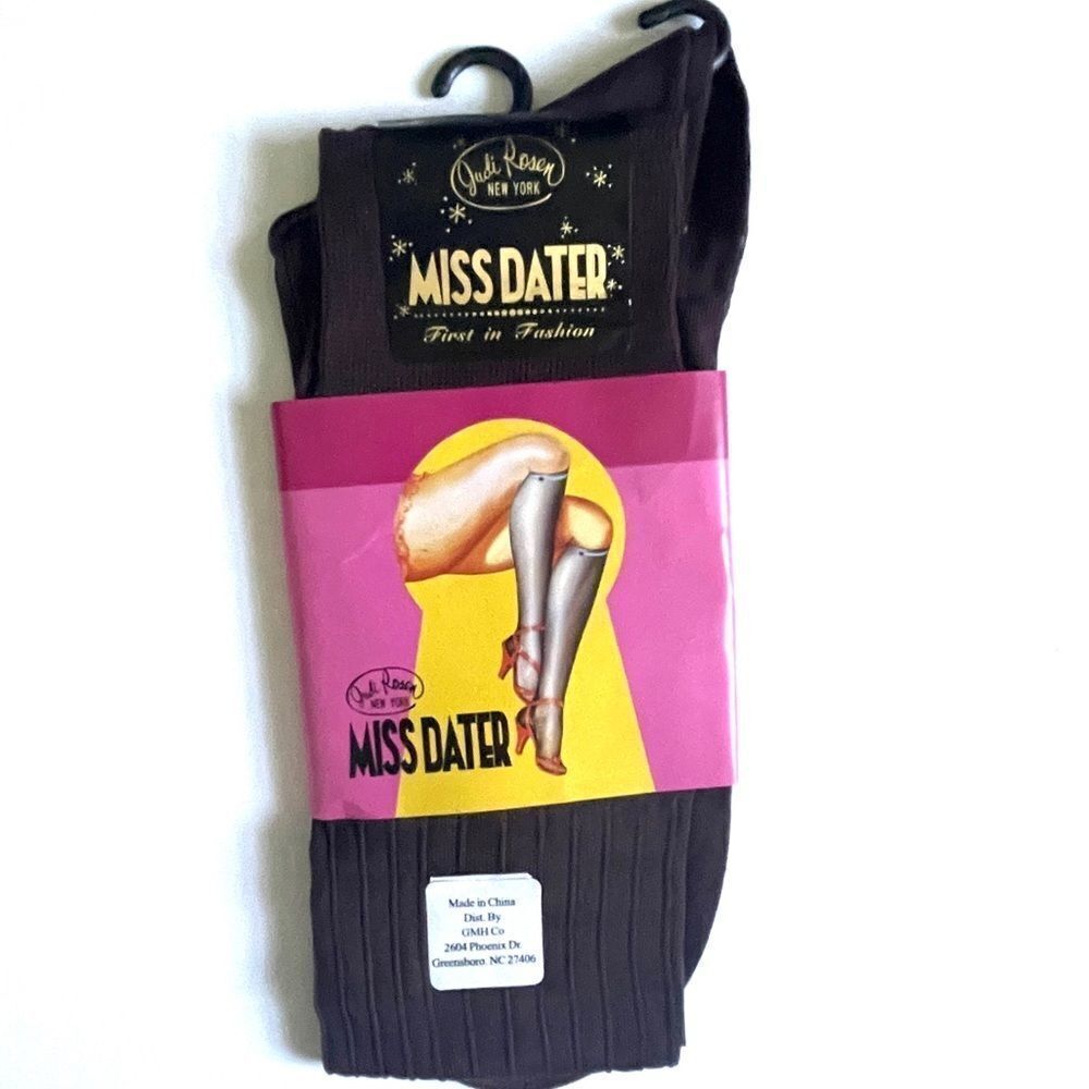 NWT Vintage 90s Miss Dater by Judi Rosen knee-high socks